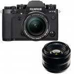 Máy ảnh Fujifilm X-T3 + Lens XF 18-55mm f/2.8-4 + XF 35mm f/1.4 | Black (Chính hãng)