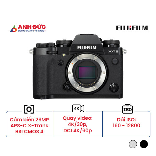 Máy ảnh Fujifilm X-T3 | Body Only | Black (Chính hãng)