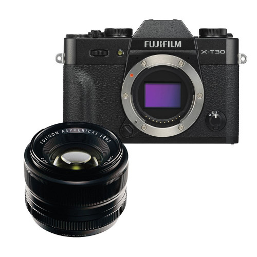 Máy ảnh Fujifilm X-T30 + Lens XF 35mm f/1.4 | Black (Chính hãng)