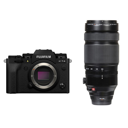 Máy ảnh Fujifilm X-T4 + Lens XF 100-400mm f/4.5-5.6 R LM OIS WR | Black (Chính hãng)