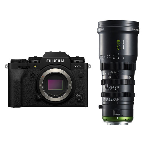 Máy ảnh Fujifilm X-T4 + Lens MK X 18-55mm T2.9 | Black (Chính hãng)