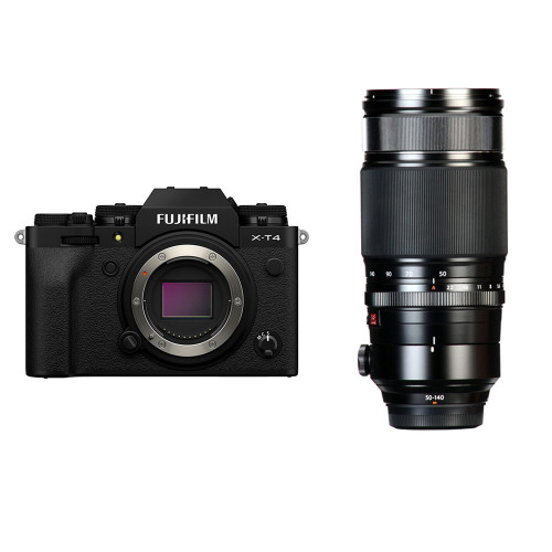 Máy ảnh Fujifilm X-T4 + Lens XF 50-140mm f/2.8 R LM OIS WR | Black (Chính hãng)