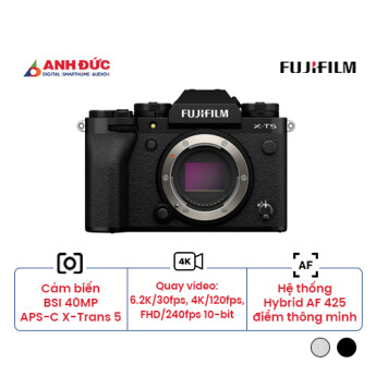 Máy ảnh Fujifilm X-T5 | Body Only | Black (Chính hãng)