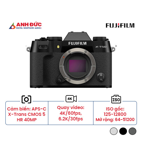 Máy ảnh Fujifilm X-T50 | Body Only | Black (Chính hãng)