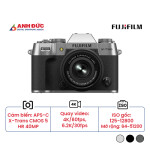 Máy ảnh Fujifilm X-T50 + Lens XC 15-45mm f/3.5-5.6 | Silver (Chính hãng)
