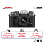 Máy ảnh Fujifilm X-T50 + Lens XF 16-50mm f/2.8-4.8 | Charcoal Silver (Chính hãng)