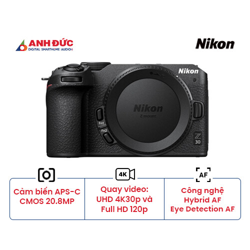 Máy ảnh Nikon Z30 | Body Only (Chính Hãng)