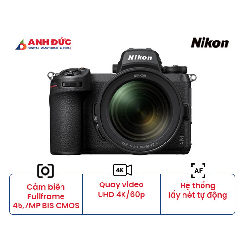 Máy ảnh Nikon Z7 II + Lens Z 24-70mm f/4 (Chính hãng)