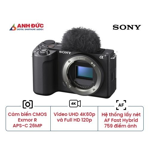 Máy ảnh Sony ZV-E10 Mark II | Body Only | Black (Chính hãng)
