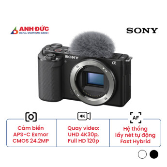 Máy ảnh Sony ZV-E10 | Body Only | Black (Chính hãng)