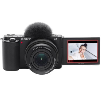 Máy ảnh Sony ZV-E10 + Lens E PZ 16-50mm f/3.5-5.6 II | Black (Chính hãng)