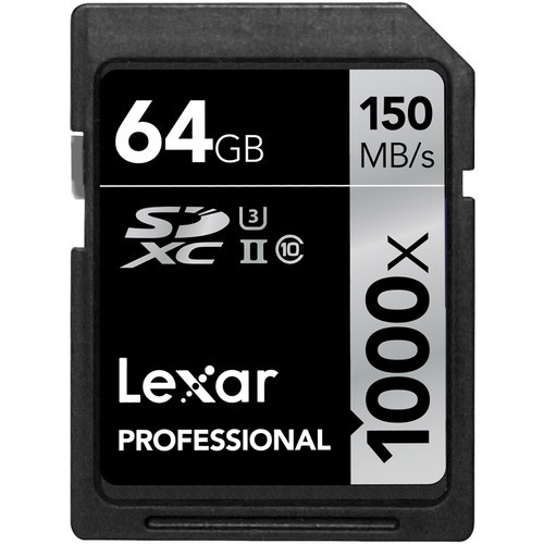Thẻ nhớ Lexar Professional 1000x UHS-II SDXC 64GB 150MB/s (Chính hãng)