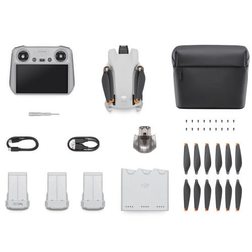 Flycam DJI Mini 3 Fly More Combo Plus With DJI RC Remote Controller (Chính Hãng)