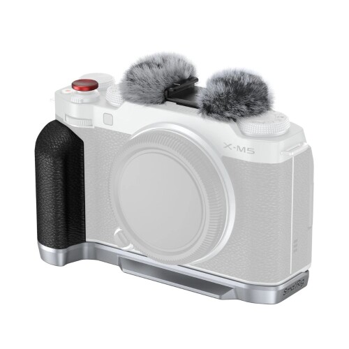 L-Shape Mount Plate with Silicone Handle for FUJIFILM X-M5 | Silver (Chính hãng)