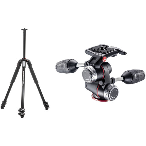 Chân máy ảnh Manfrotto 055 ALU | 3-S Kit 3W Head