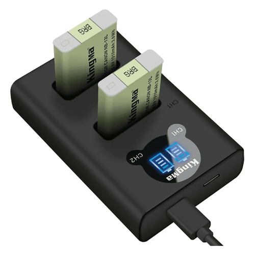 Bộ 2 pin + 1 sạc Kingma cho Canon NB 13L