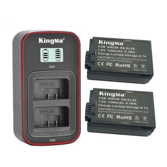 Bộ 2 pin 1 sạc đôi Ver 3 Kingma cho Nikon EN-EL25 (Chính hãng)
