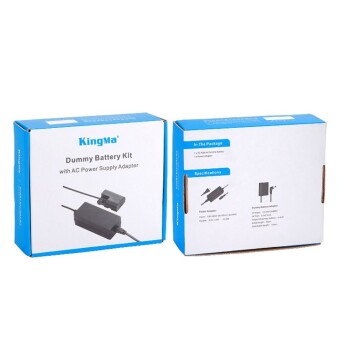 Bộ pin giả KingMa LP-E17 với Bộ chuyển đổi nguồn điện EU plug Power adapter (Chính hãng)