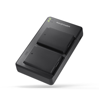 Bộ sạc đôi Ravpower kèm 2 pin Canon LP - E12 (Chính Hãng)