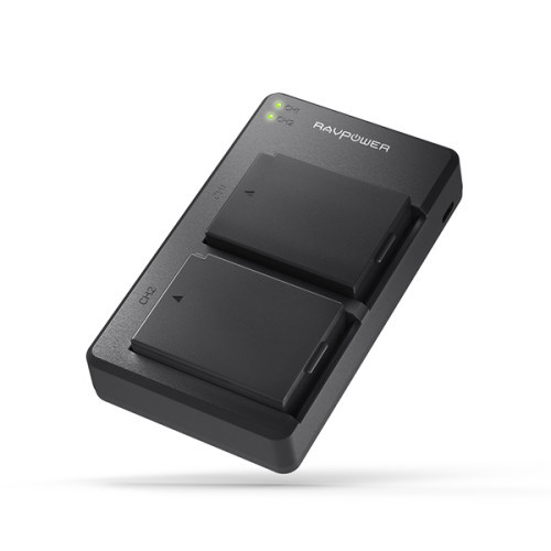 Bộ sạc đôi Ravpower kèm 2 pin Canon LP - E12 (Chính Hãng)