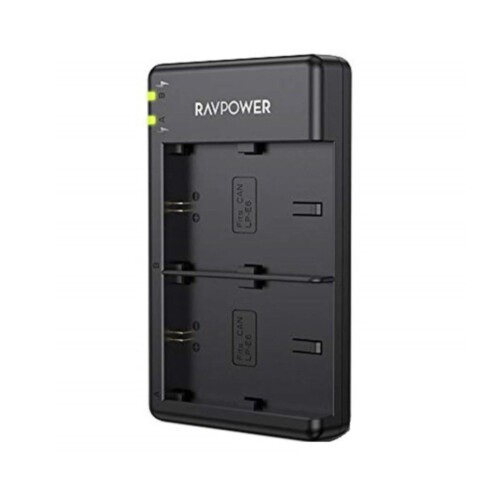 Bộ sạc đôi Ravpower for Canon LP-E6, LP-E6N (TK)