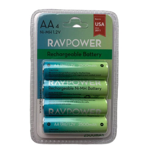 Pin AA NiMH 1.2V Ravpower RP-BC1006 2500mAh (Chính hãng)