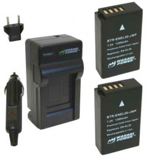 Bộ pin sạc Wasabi EN-EL20/20a và Blackmagic (Chính Hãng)