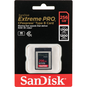 Thẻ nhớ CFexpress SanDisk 256GB 1700MB/s Extreme Pro Type B (Chính hãng)