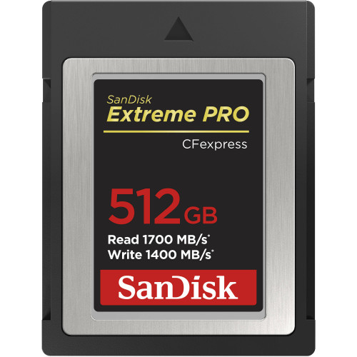 Thẻ nhớ CFexpress SanDisk 512GB 1700MB/s Extreme Pro Type B (Chính hãng)