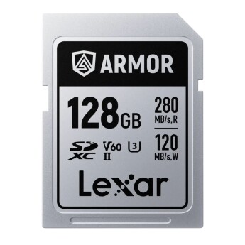 Thẻ nhớ Lexar 128GB ARMOR SILVER PRO SDXC™ UHS-II Card V60 280MB/s 120MB/s (Chính hãng)