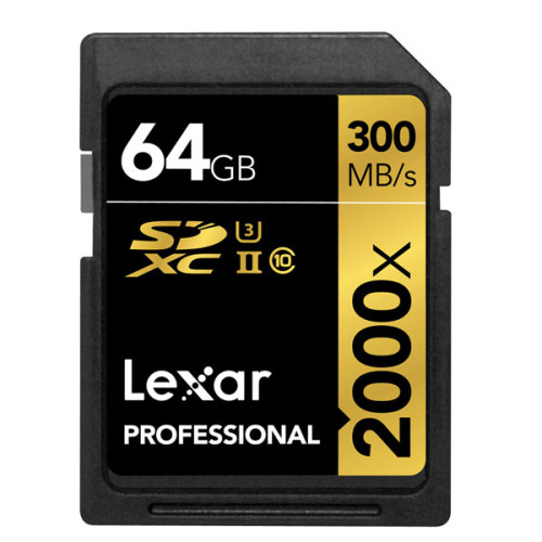 Thẻ nhớ Lexar Professional 2000x UHS-II SDXC 64GB 300MB/s (Chính hãng)