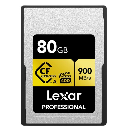 Thẻ nhớ Lexar 80GB Professional CFexpress Type A card Gold series 900MB/s 800MB/s (Chính hãng)