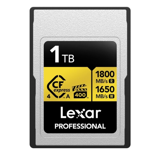 Thẻ nhớ Lexar 1TB Professional GOLD CFexpress 4.0 Type A Card 1800MB/s 1650MB/s (Chính hãng)