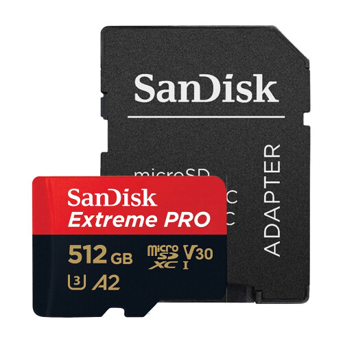 Thẻ nhớ MicroSDXC SanDisk 512GB 200MB/s Extreme Pro UHS-I với Adapter SD
