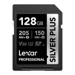 Thẻ nhớ Lexar 128GB Professional SILVER PLUS SDXC™ UHS-I V30 205MB/s 150MB/s (Chính hãng)