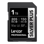 Thẻ nhớ Lexar 1TB Professional SILVER PLUS SDXC™ UHS-I V30 205MB/s 150MB/s (Chính hãng)