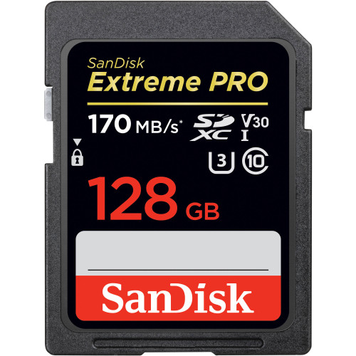 Thẻ nhớ SDXC Sandisk 128GB 170Mb/s Extreme Pro UHS-I (Chính hãng)