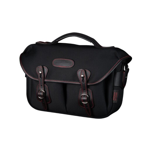 Túi máy ảnh Billingham Hadley Small Pro | Black Canvas / Black Leather / Red Stitching (Chính hãng)