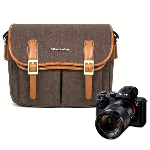 Túi máy ảnh Herringbone Maniere Large | Brown (Chính hãng)