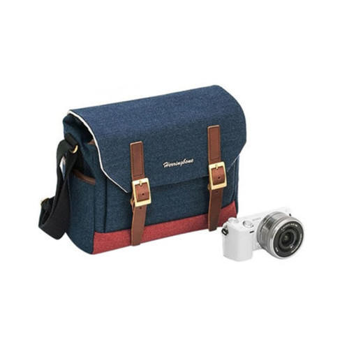 Túi máy ảnh Herringbone Postman Medium | Navy (Chính Hãng)