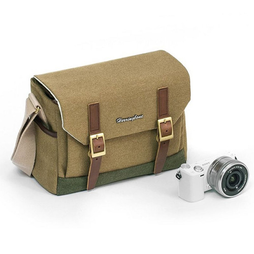 Túi máy ảnh Herringbone Postman Small | Kaki (Chính Hãng)