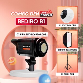 Combo đèn livestream Bediro B1 (Chính hãng)