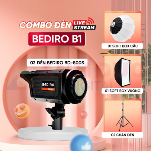 Combo đèn livestream Bediro B1 (Chính hãng)