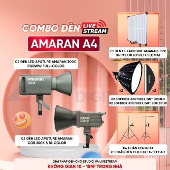 Combo đèn livestream Amaran A4 (Chính hãng)
