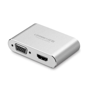 Bộ chuyển đổi Ugreen Lightning Micro USB Type C sang HDMI + VGA 30522