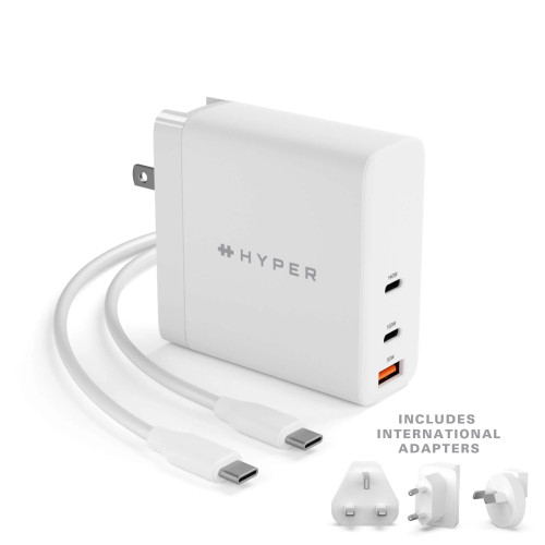 Bộ sạc cáp 140W HyperJuice GaN PD 3.1/PPS with 2M USB-C Cable + Adapter - HJG140US