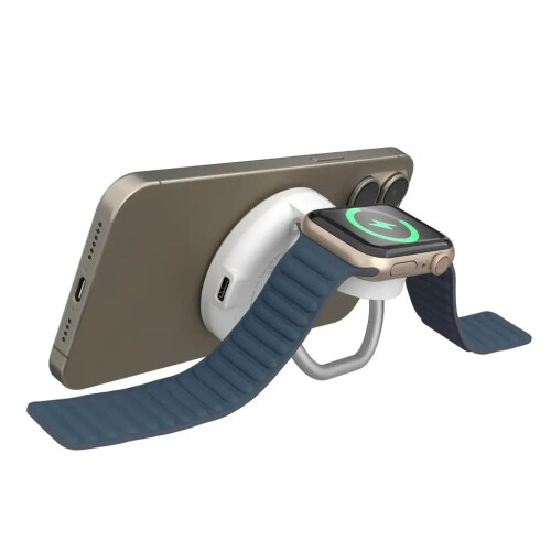 Bộ sạc không dây HyperJuice Qi2 2-in-1 magnetic charging stand (Chính hãng)