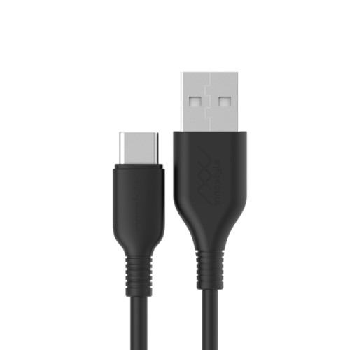 Cáp Innostyle Jazzy USB-A to USB-C 1.2m | Jet Black (Chính Hãng)