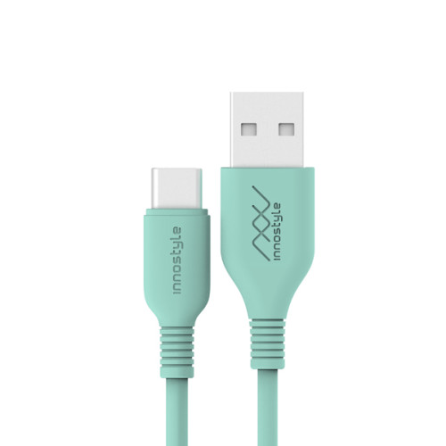 Cáp Innostyle Jazzy USB-A to USB-C 1.2m | Teal (Chính Hãng)