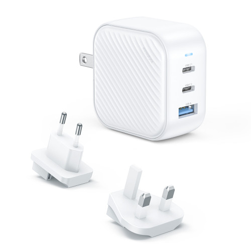 Sạc Innostyle GaN Minicube 2C1A 65W | White (Chính Hãng) (IC65GWHT)